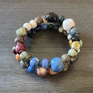 Natural Stone Wrap Bracelet